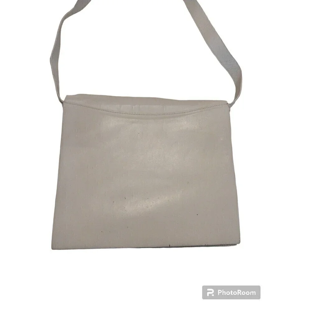 Women's purse andrea pfister Vintage Crossbody bag white Flower